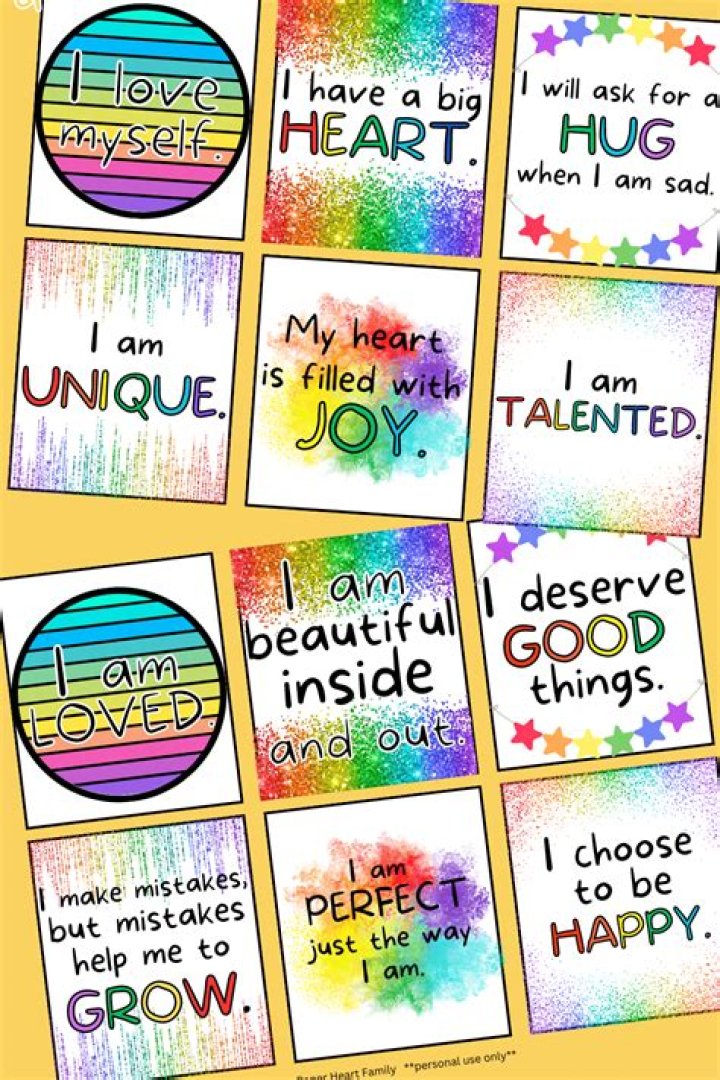Positive Affirmations Printable to For Back to School Good Vibes